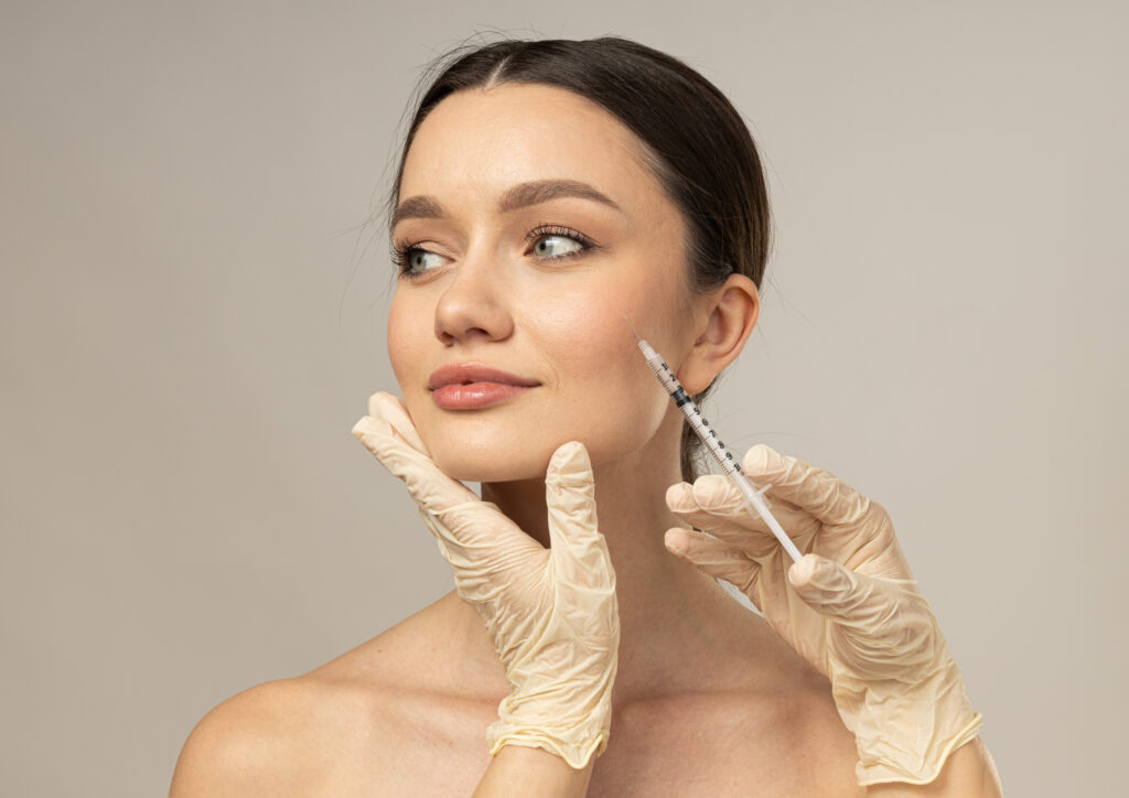 happy valentine39s day a4 landscape concept beauty botox with young woman